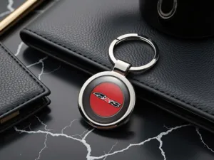 Personalized Keyrings Glossy Metallic Build